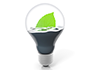 Water ｜ Light bulb ｜ Leaf | Environment | Nature | Energy | Disaster --Environmental image ｜ Free illustration material
