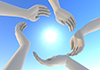 Cooperation ｜ Hand in hand ｜ Energy | Environment | Nature | Energy | Disaster --Environmental image ｜ Free illustration material