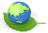 Green leaves | Earth | Environment | Nature | Energy | Disasters --Environmental image | Free illustration material