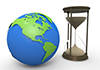 Earth ｜ Hourglass material | Environment / Nature / Energy / Disaster ――Environmental image ｜ Free illustration material