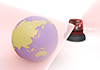 Warning ｜ Earth ｜ Environment / Nature / Energy / Disaster ――Environmental image ｜ Free illustration material