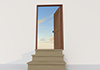 Open the door | Sky material | Environment / Nature / Energy / Disaster --Environmental image | Free illustration material