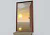 Sunset ｜ Door ｜ World ｜ Environment / Nature / Energy / Disaster ――Environmental image ｜ Free illustration material