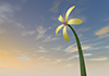Wind power generation | Petal type | Environment | Nature | Energy | Disaster --Environmental image | Free illustration material