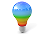 Light Bulb ｜ Nature ｜ Clean | Environment / Nature / Energy / Disaster ――Environmental Image ｜ Free Illustration Material