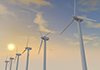 Dusk | Wind power | Energy | Environment | Nature | Energy | Disaster --Environmental image | Free illustration material
