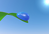 Water Drops ｜ Grass ｜ Sun | Environment / Nature / Energy / Disaster Material --Environmental Image ｜ Free Illustration Material