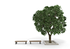 Park / Thu ｜ Holiday ｜ Bench / Break / Chair --Environmental image ｜ Free illustration material