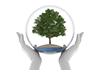 Sphere / Energy | Clean / Nature | Both Arms / Power | Environment / Nature / Energy / Disaster --Environmental Image | Free Illustration Material