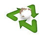 Recycling | Earth | Arrows | Green | Environment / Nature / Energy / Disasters --Environmental Image | Free Illustration Material