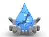 Water drops | Japan | Map | Environment | Nature | Energy | Disaster --Environmental image | Free illustration material