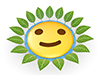 Smile | Leaf | Fresh green | Nature | Environment | Nature | Energy | Disaster --Environmental image | Free illustration material