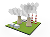 Nuclear power plant | Energy | Nuclear power plant | Nuclear power plant | Environment | Nature | Energy | Disaster --Environmental image | Free illustration material
