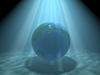 In the water | Earth | Rays | Nature | Environment / Nature / Energy / Disaster --Environmental image | Free illustration material