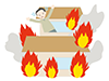 火事 | 災害 | 環境 | 自然 | エネルギー | 災害 - 環境・自然・エネルギー｜フリーイラスト